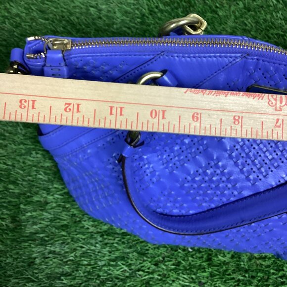 Coach Madison Crisscross Leather Sophia Satchel Shoulder Bag - Picture 10 of 14